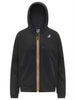 k way felpa con zip uomo prosper brushed pc nero 9168028