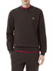 lacoste felpa girocollo uomo sh9608 marrone 6548964