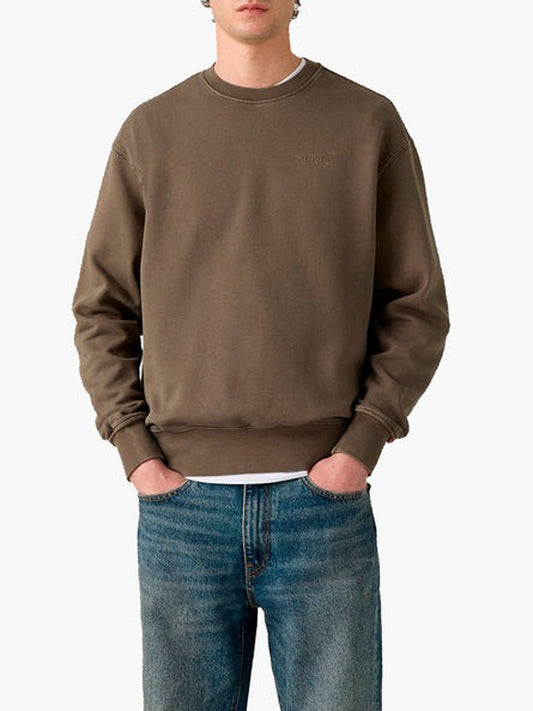 Levi's Felpa Girocollo Uomo Authentic Marrone