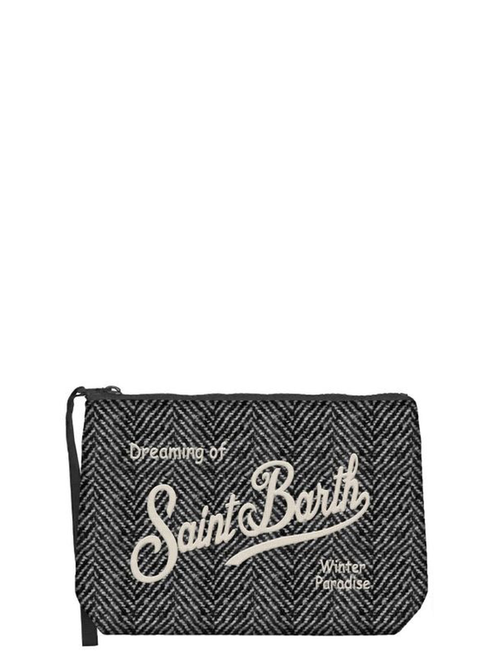 MC2 Saint Barth Borsa Pochette Unisex Aline Wool Nero