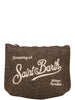 mc2 saint barth borsa pochette unisex aline wool marrone 994559