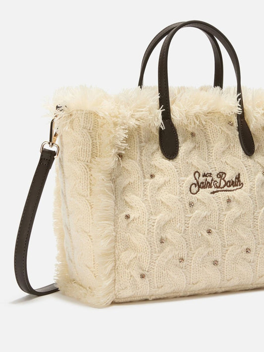 MC2 Saint Barth Borsa a Mano Donna Colette braid Bianco ottico