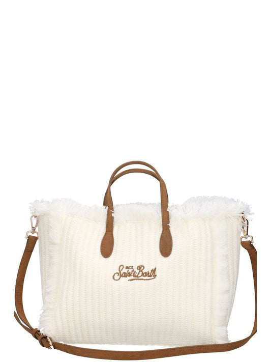 MC2 Saint Barth Borsa a Mano Donna Colette rib Bianco