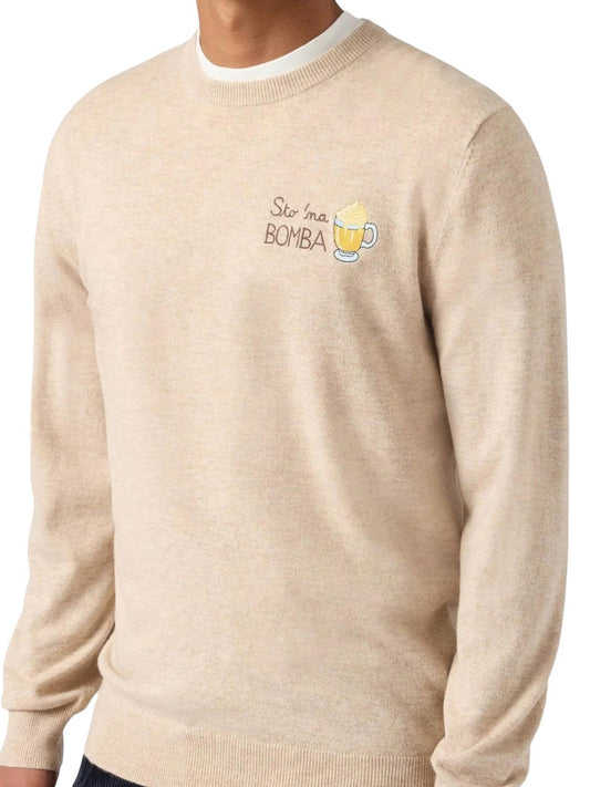 MC2 Saint Barth Maglia Uomo Heron Embry Beige