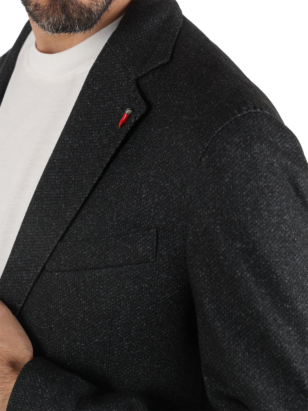 Mulish Giacca Uomo micro fantasia Grigio Scuro