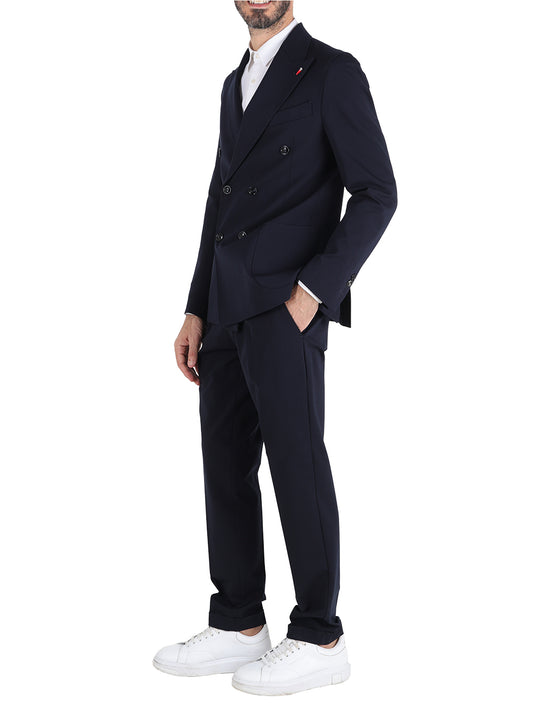 Mulish Abito Casual Uomo doppio petto Blu