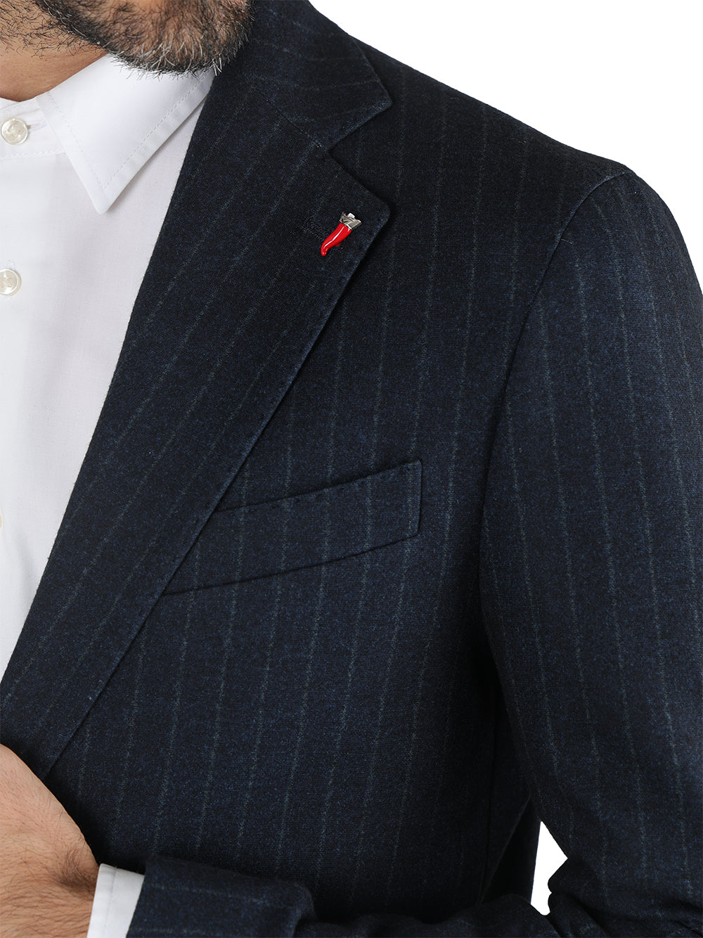 Mulish Abito Casual Uomo rigato Blu