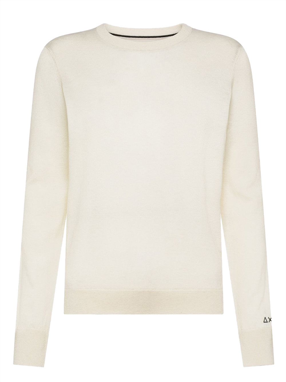 Sun68 Maglia Donna Sweater Basic L/S Bianco panna