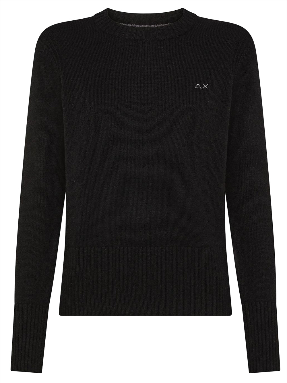 Sun68 Maglia Donna Sweater Solid Warm L/S Nero