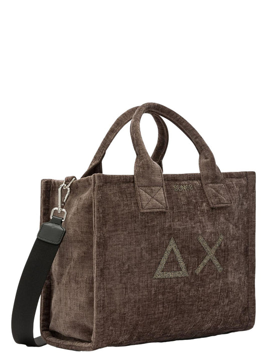 Sun68 Borsa a Mano Donna Cali Velvet Fango