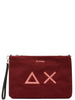 sun68 borsa pochette donna corduroy bordeaux 9411040