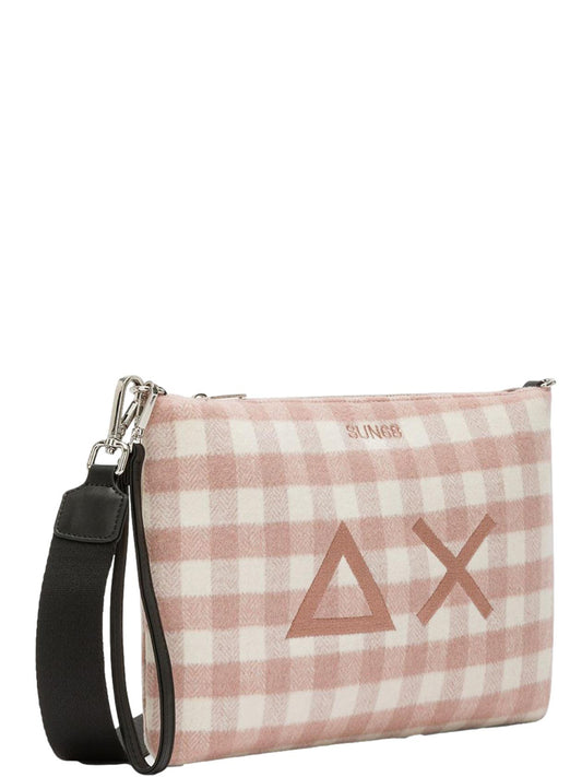 Sun68 Borsa Pochette Donna Tartan Rosa
