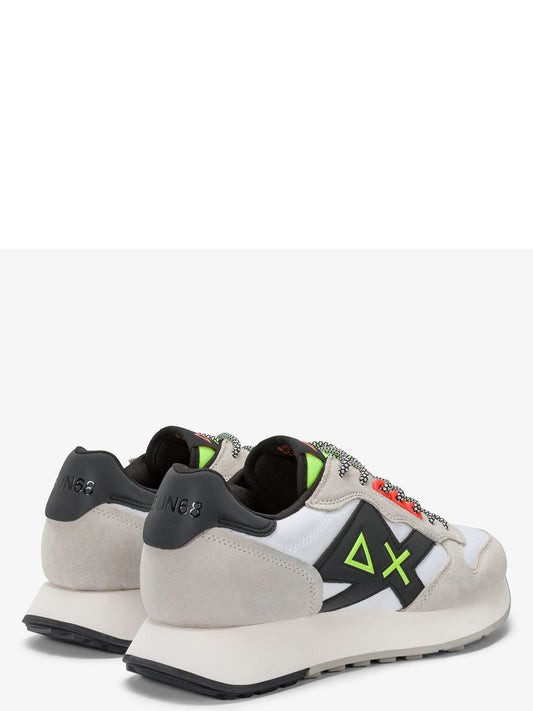 Sun68 Sneakers Uomo Jaki 2.0 Fluo Bianco