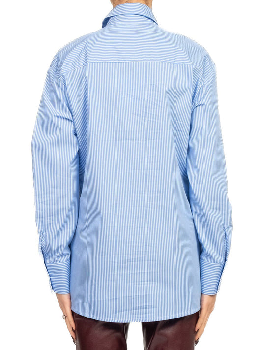 Tensione In Camicia Casual Donna Celeste