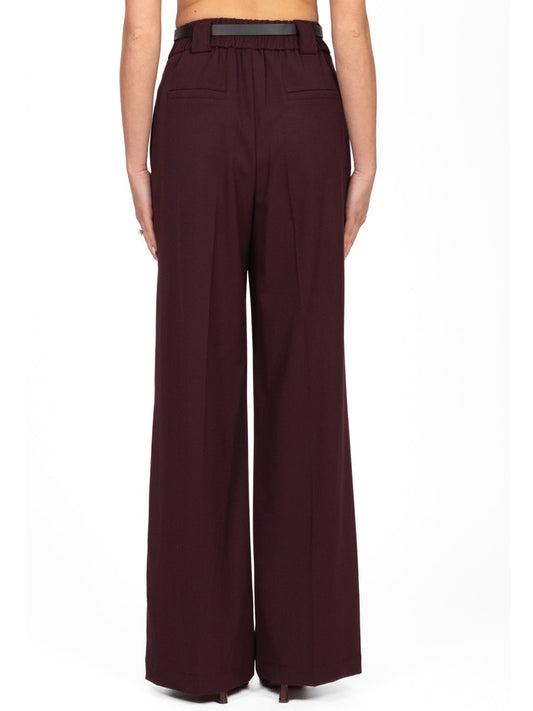 Tensione In Pantalone Casual Donna Vino