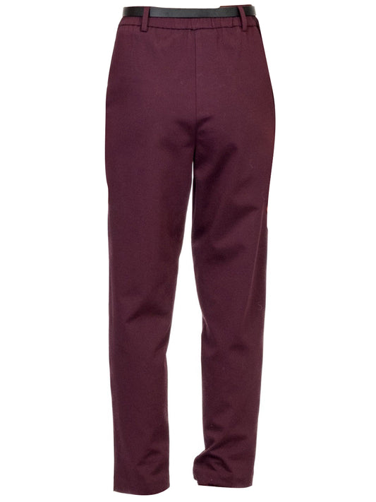 Tensione In Pantalone Casual Donna Bordeaux