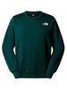 the north face felpa girocollo uomo nf0a89fb verde 3903428