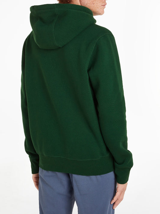 Tommy Hilfiger Felpa Cappuccio Uomo Verde scuro