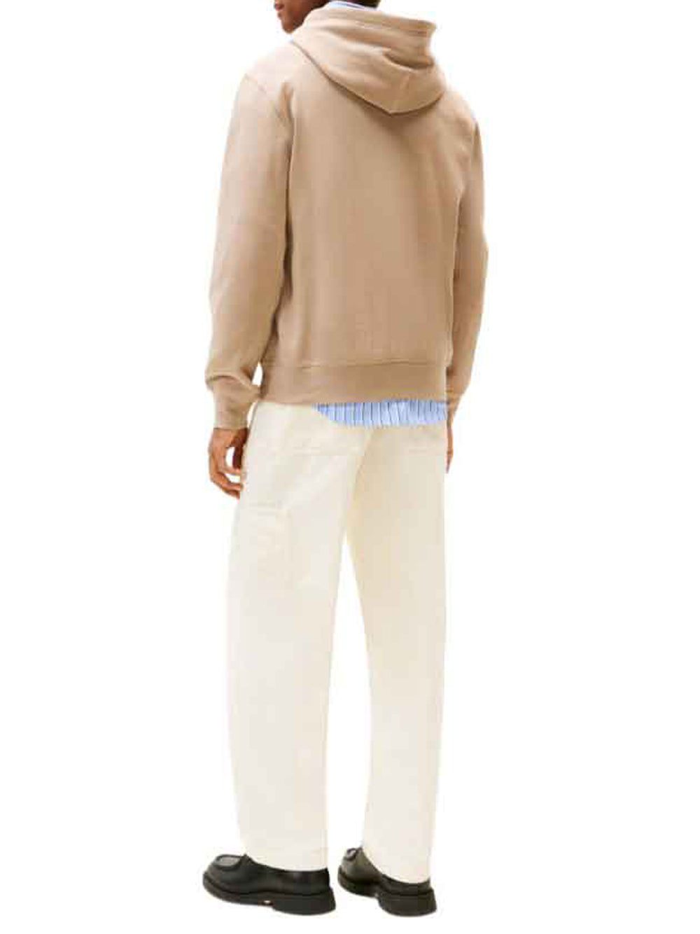 Tommy Hilfiger Felpa Cappuccio Uomo MW0MW39997 Beige