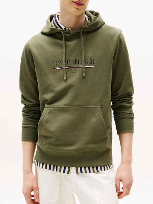 Tommy Hilfiger Felpa Cappuccio Uomo MW0MW40534 Verde