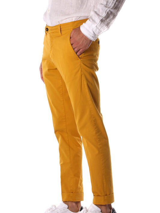 Pantalone Casual Uomo Giallo