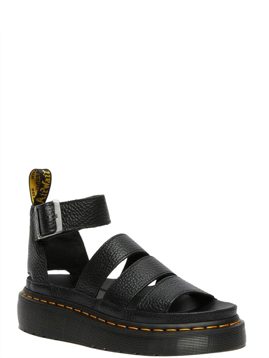 Sandalo Donna Black Milled Nappa Nero