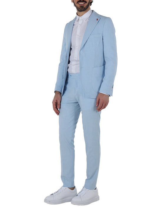 Abito Casual Uomo Azzurro