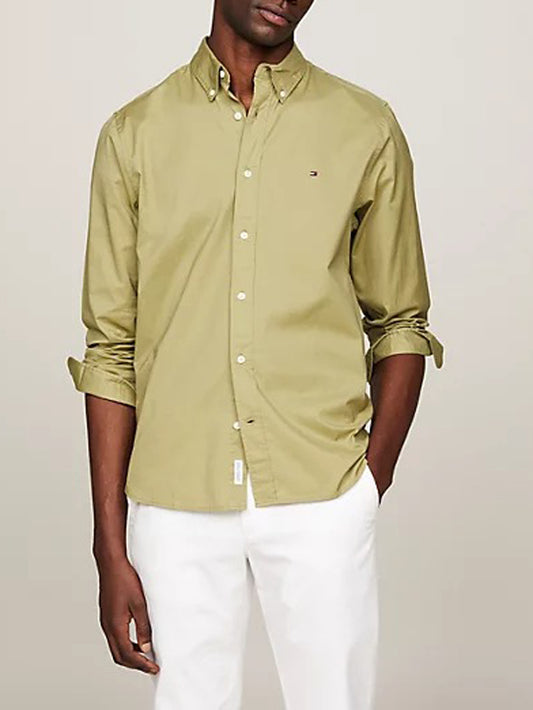 Camicia Casual Uomo Verde