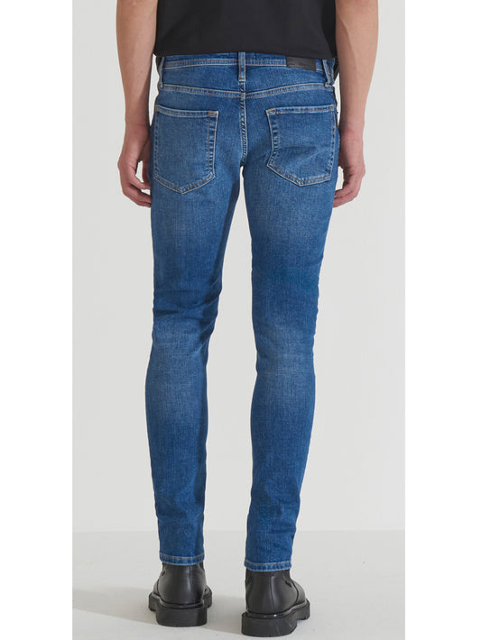 Jeans Slim Uomo Ozzy Tapered Fit Blu
