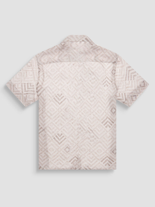 Camicia Uomo Honolulu Regular Straight Fit Beige