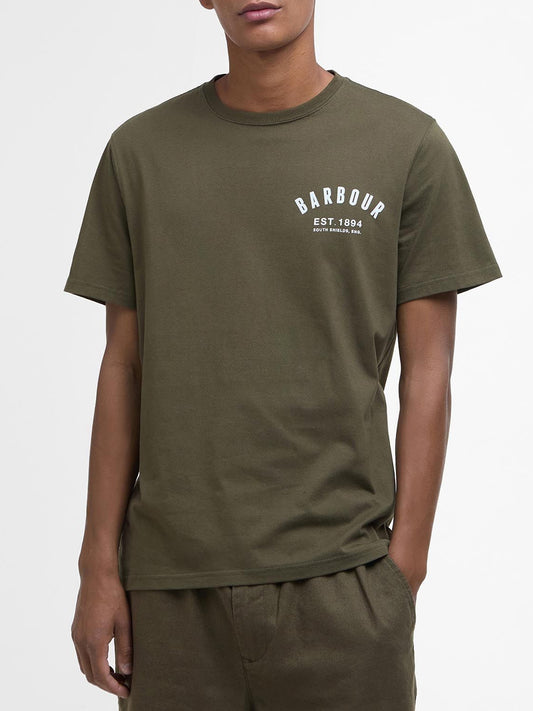 Barbour T-shirt Uomo Preppy Verde