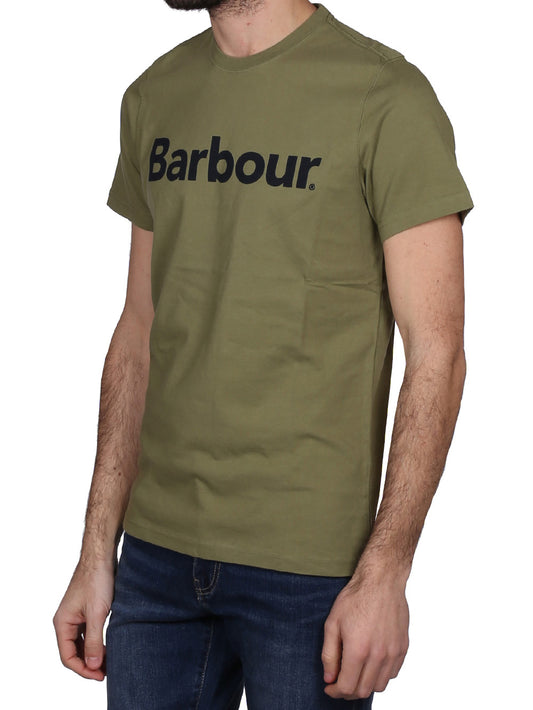 Barbour T-shirt Uomo Logo Verde