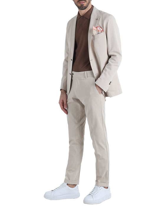 Abito Casual Uomo Beige