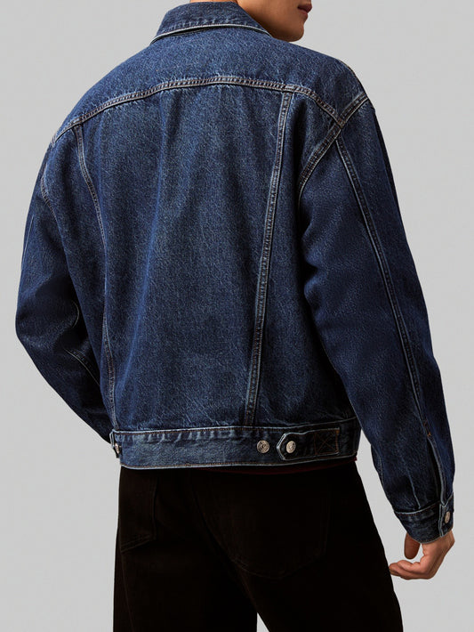 Giubbino in Denim Uomo 90'S Blu