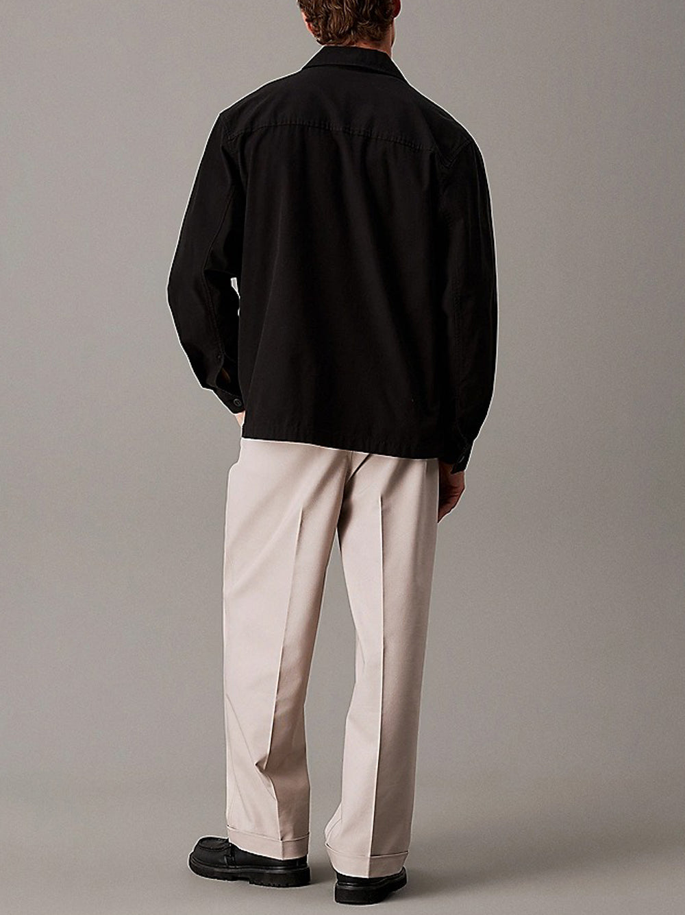 Giubbino in Denim Uomo Nero