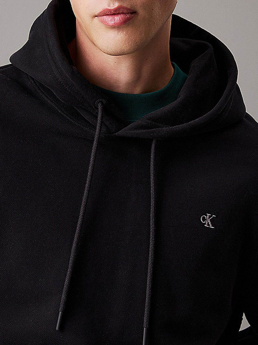 Felpa Cappuccio Uomo Heavyweight Nero