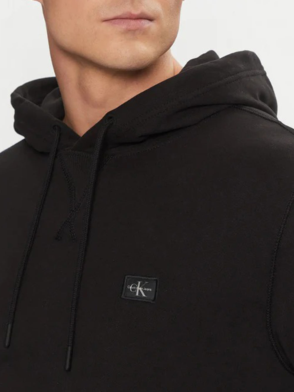 Felpa Cappuccio Uomo Nero