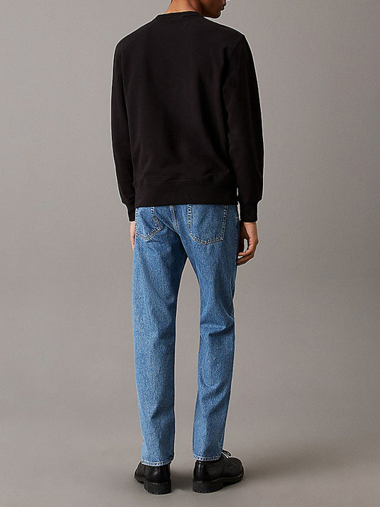 Felpa Girocollo Uomo Nero