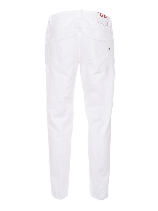 Jeans Slim Uomo Brighton Bianco
