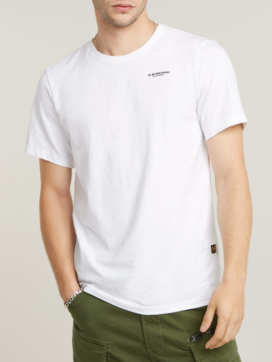 G-Star T-shirt Uomo Slim Base R T Bianco