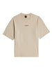 g star t shirt uomo center chest beige 6566718