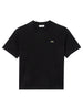 donna lacoste t shirt donna tf7215 nero tf7215 4943225