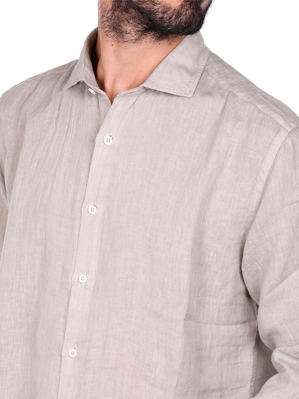 Savile Row Camicia Casual Uomo 25206 Beige
