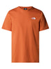the north face t shirt uomo nf0a87np arancione 7625041