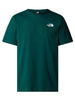 the north face t shirt uomo nf0a87np verde 3857946