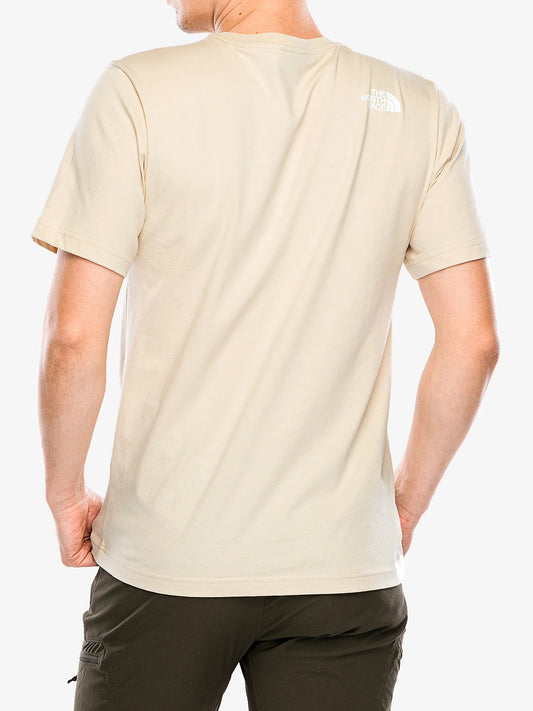 The North Face T-shirt Uomo Mountain Line Beige