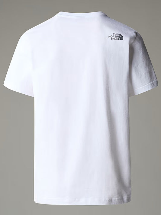The North Face T-shirt Uomo Mountain Line Bianco