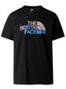 the north face t shirt uomo mountain line nero 9980555