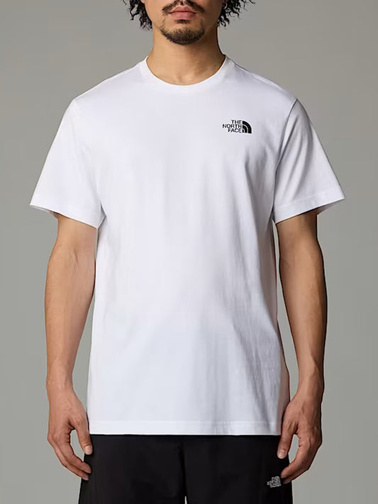 The North Face T-shirt Uomo Vertical Bianco