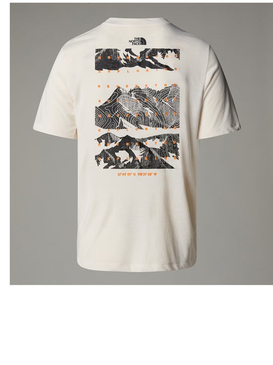The North Face T-shirt Uomo Foundation Mountains Beige